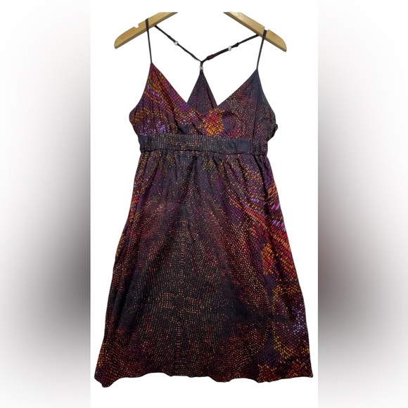 Hurley Strappy Skater Sleeveless Lightweight Beach Summer Mini Dress SZ L - Picture 1 of 9